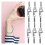 40Pièces Collier Bracelet Argent Acier Inoxydable DIY Facile 11