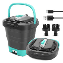 BLUEMARS 12V Cordless Mini Foldable Portable Shower Garden Cleaner, Hand held Dog Washer Bicycle Cleaner, Type-C Charging, 2.5m Hose, 12L Capacity