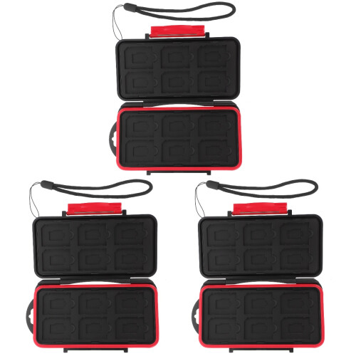 3Pièces Porte- Mémoire Plastique ABS Étanche Compact 2