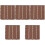 5Pièces Sol En Bois- Marron Pour Extérieur Splicable 5