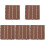 5Pièces Sol En Bois- Marron Pour Extérieur Splicable 4