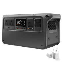 DJI Power 1000 V2 Portable Power Station, 2600W Stable Output Solar Generator 1024Wh LFP LiFePO4 Battery, 37m Ultra-Fast Charging Off-Grid Generator