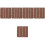 5Pièces Sol En Bois- Marron Pour Extérieur Splicable 6