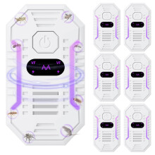 Gecool 6Pack Ultrasonic Pest Repellers, 2025 Upgraded 4-Mode Plug-In for Indoor Use, Effectively Repels Rodents, Insects & Spiders, 100% Safe for You