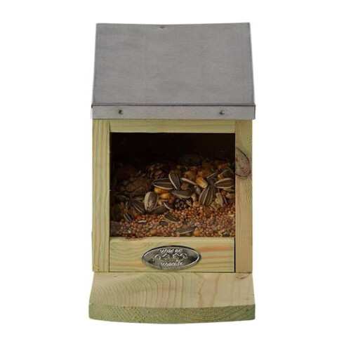 Wooden Squirrel Feeder 2