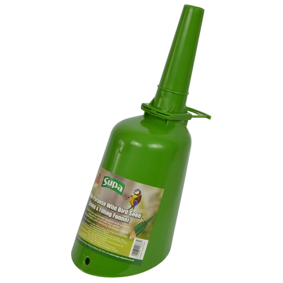 Supa Multi-Purpose Wild Bird Seed Scoop & Filling Funnel, Designed To