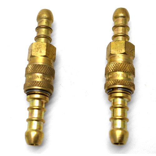 continental/1stserie 2 X Inline Quick Release Fitting Coupling for 8mm i/d propane/butane Hose 2