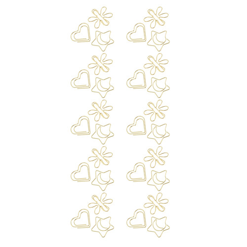 90Pièces Trombones Dorés Petits, Pour Et Classe, Forte Prise