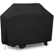 Estefanlo BBQ Covers Waterproof Heavy Duty Large Grill Cover, 3-4 Burner Gas BBQ Covers, Windproof, Rip-Proof, Outdoor Large Barbecue Cover for Weber