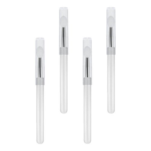 12Pièces Brosse Lèvres Maquillage Silicone Usage Pratique Transparent