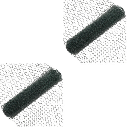 2Pièces Grillage Hexagonal Vert Durable Pour Projets Jardin Bétail 2