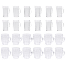 24Pièces Mini Gobelets Plastique Jeu Décor Mini Maison Artisanat