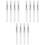 12Pièces Brosse Lèvres Maquillage Silicone Usage Pratique Transparent 3
