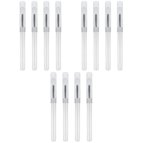 12Pièces Brosse Lèvres Maquillage Silicone Usage Pratique Transparent 2