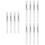 12Pièces Brosse Lèvres Maquillage Silicone Usage Pratique Transparent 8