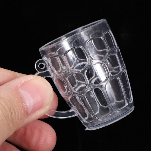 24Pièces Mini Gobelets Plastique Jeu Décor Mini Maison Artisanat 2