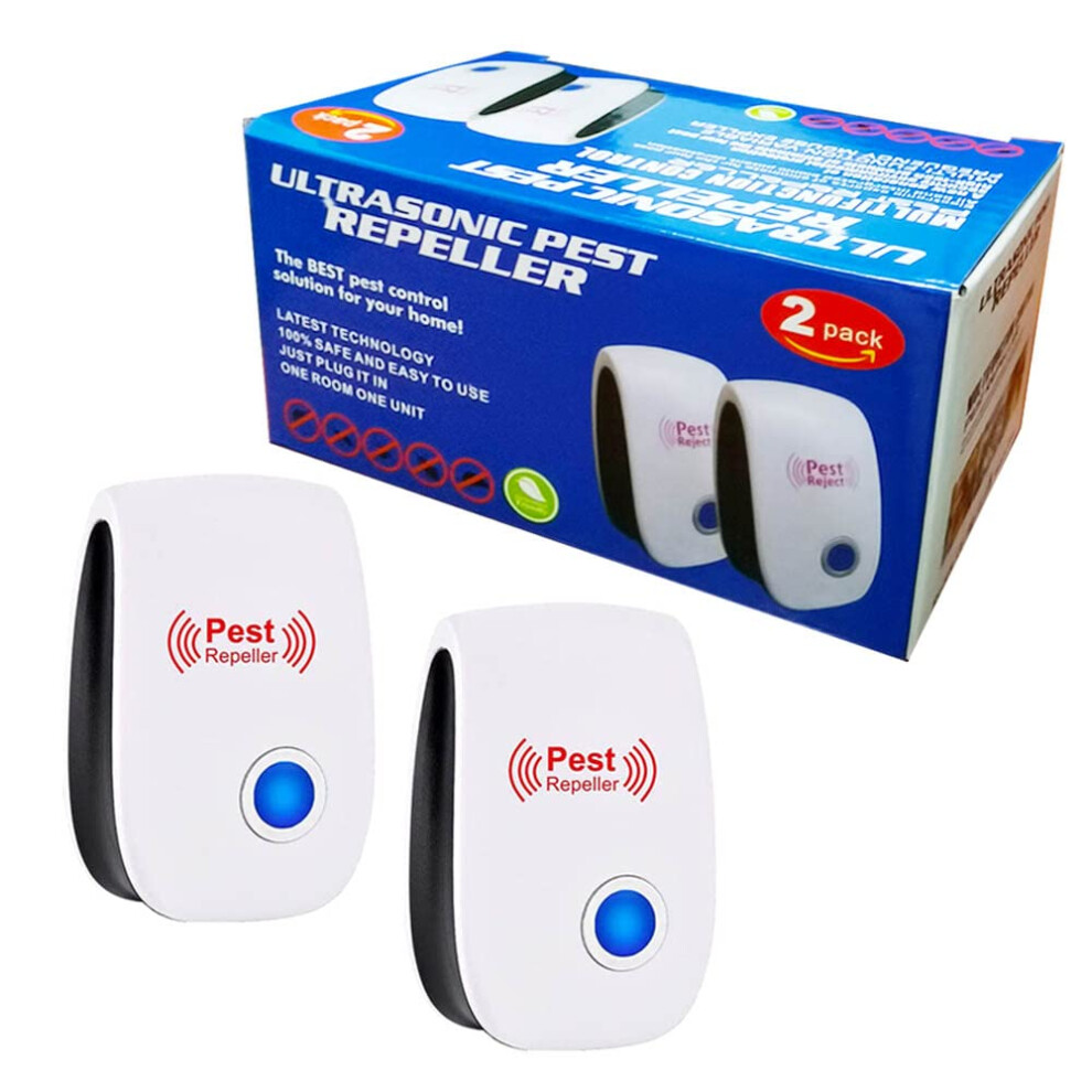 Selcouth Yyds 2 Pack Ultrasonic Pest Repeller Plug In For Repelling Mosquito Mouse Cockroach Rodents