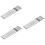 30Pièces Brochettes Grillades Réutilisables Acier Argent 5
