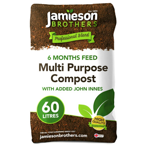 Multi Purpose Compost with added John Innes 60L - 6 months feeding added as stan