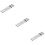 30Pièces Brochettes Grillades Réutilisables Acier Argent 7