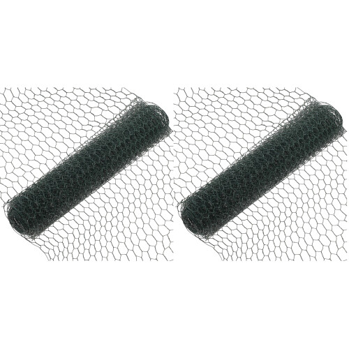 2Pièces Grillage Hexagonal Vert Durable Pour Projets Jardin Bétail 1