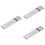 30Pièces Brochettes Grillades Réutilisables Acier Argent 4