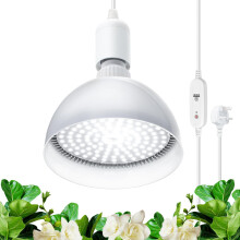 Barrina Grow Light Bulb with Timing and Hanging System, 25W led Lamp Full Spectrum, 4H/9H/14H Timer, led Grow Lights for Indoor Plants for Seedlings