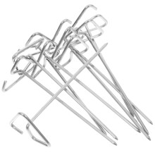 10Pièces Brochettes Métal Verticales Pour Grill Extérieur Argent