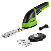 WORKPRO 2 IN 1 Cordless Hedge Trimmer and Grass Shear, 3.6V Electric Grass Trimmer with 2000mAh Lithium-ion Battery, Lightweight Hand Held Hedge Trim