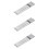 30Pièces Brochettes Grillades Réutilisables Acier Argent 6
