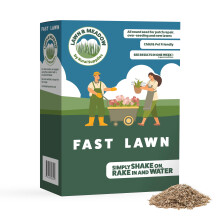 Rural Supplies Premium Grass Seed Mix 1kg - Hardy, Fast-Growing, Covers up to 50m2, Pet Safe, Perfect for UK Climate - Thick, Hard-Wearing, Easy-to-G