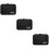 3Pièces De Rangement Accessoires Numériques Noir Nylon Renforcé 7