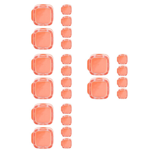 24Pièces Porte-Câbles Orange Support Fixation Sans Résidu 2