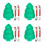 4Pièces Plats Servir Sapin Noël Séparés Multicouleur Bébé 5