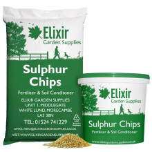 Elixir Gardens Sulphur Chips Pastilles Soil Acidity Fertiliser | Granular Alkali