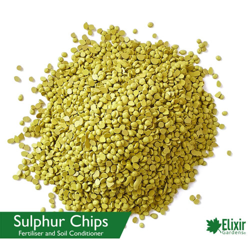 Elixir Gardens Sulphur Chips Pastilles Soil Acidity Fertiliser | Granular Alkali 2