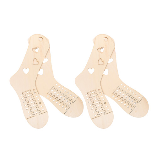 16Pièces Outils Tricot Bois Ajustables Pour Maintien 2