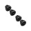 4Pièces Ventilation Ajustable Noire ABS Pour 10
