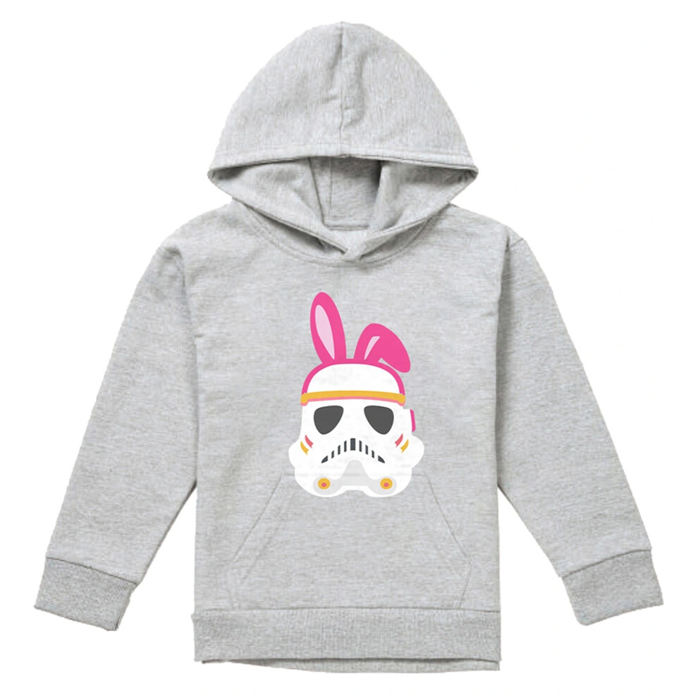 Star Wars (5-6 Years, Athletic Heather) Childrens/Kids Stormtrooper Easter Bunny Heather Hoodie