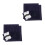 2Ensembles Kit Complet Sashiko Coasters DIY Broderie Débutant Bleu 6