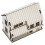 4Pièces Mini Maison En Bois Beige À Monter Pour Décor Intérieur 3