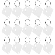 60Ensembles Porte-Étiquettes Clés Blanches Résistantes
