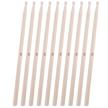 10Paires Baguettes De Batterie 5A Bois D'érable Pour Débutants