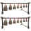 2Pièces Instruments À Vintage Chinois En Zinc 7