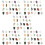 Pierres Décoratives Irregulières Couleurs Vives 10