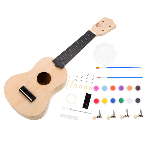 3Ensembles Kit Fabrication Ukulélé Bois Fait Main Accessoires Créatifs