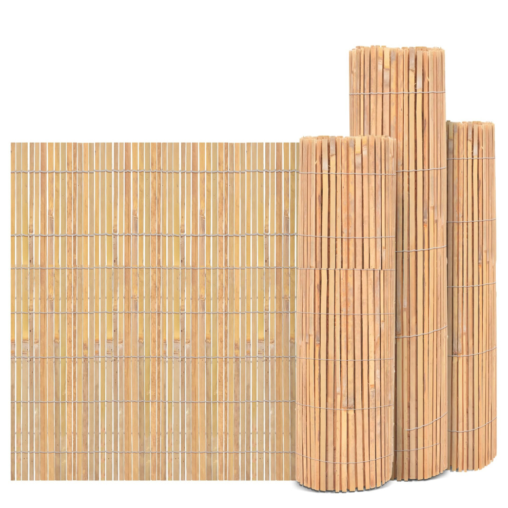 Flickbuyz Garden Bamboo Slat Natural Garden Fence Screening Roll Privacy Border Wind/Sun Protection (1M X 4M) 31797115