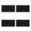 4Pièces Multifonction En Tissu Noir Pour Bureau 7
