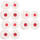 30Pièces Cibles Métalliques Blanches Robustes Pour 9
