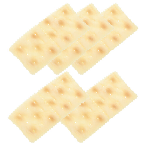 20Pièces Crackers Simulés Beau Beige PVC Pour Décor Maison Et Étalage 2